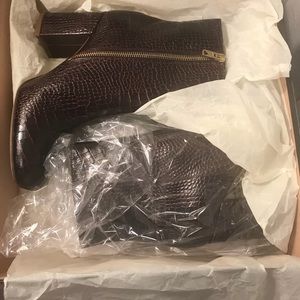 Jcrew Chocolate brown booties!